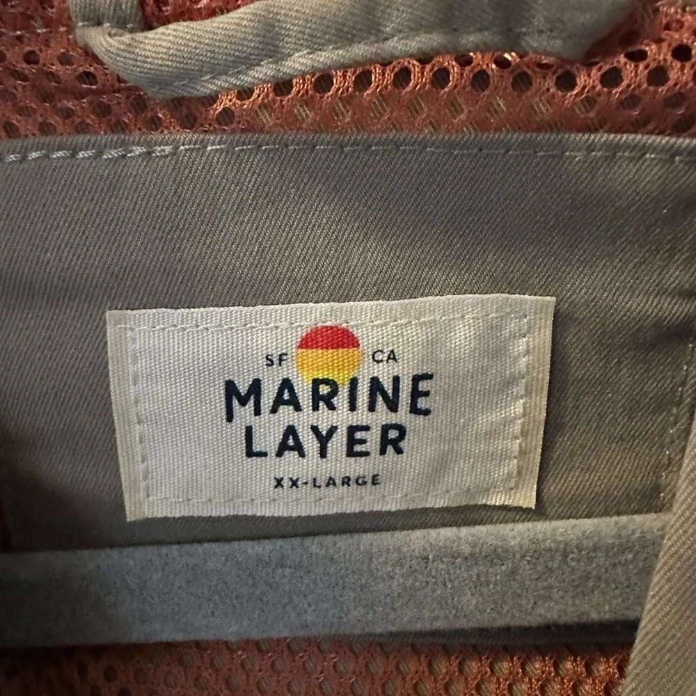 Marine Layer Dawson Stretch Twill Hooded Windbreaker Jacket